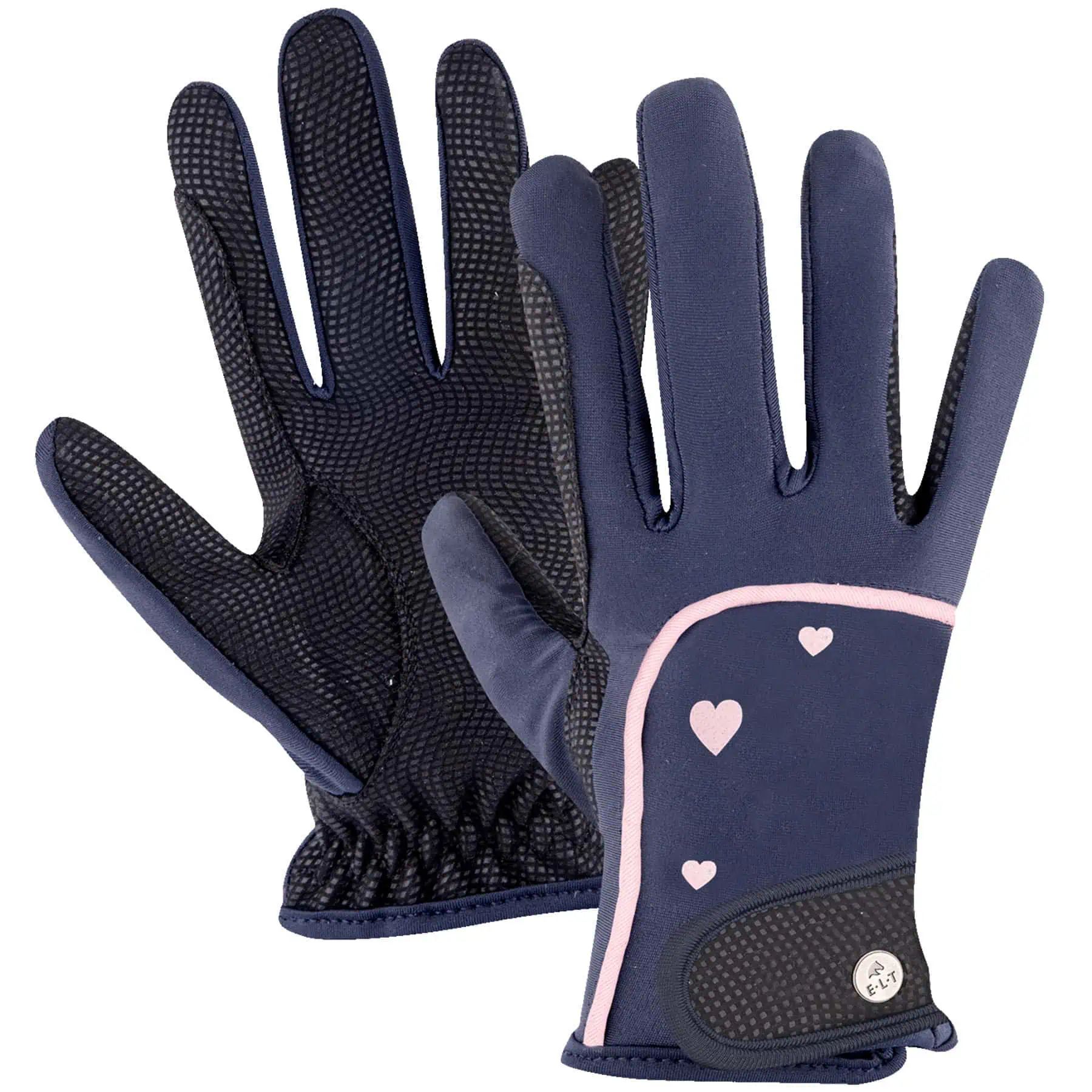 ELT Metropolitan Heart Reithandschuh für Kinder, glitzernd