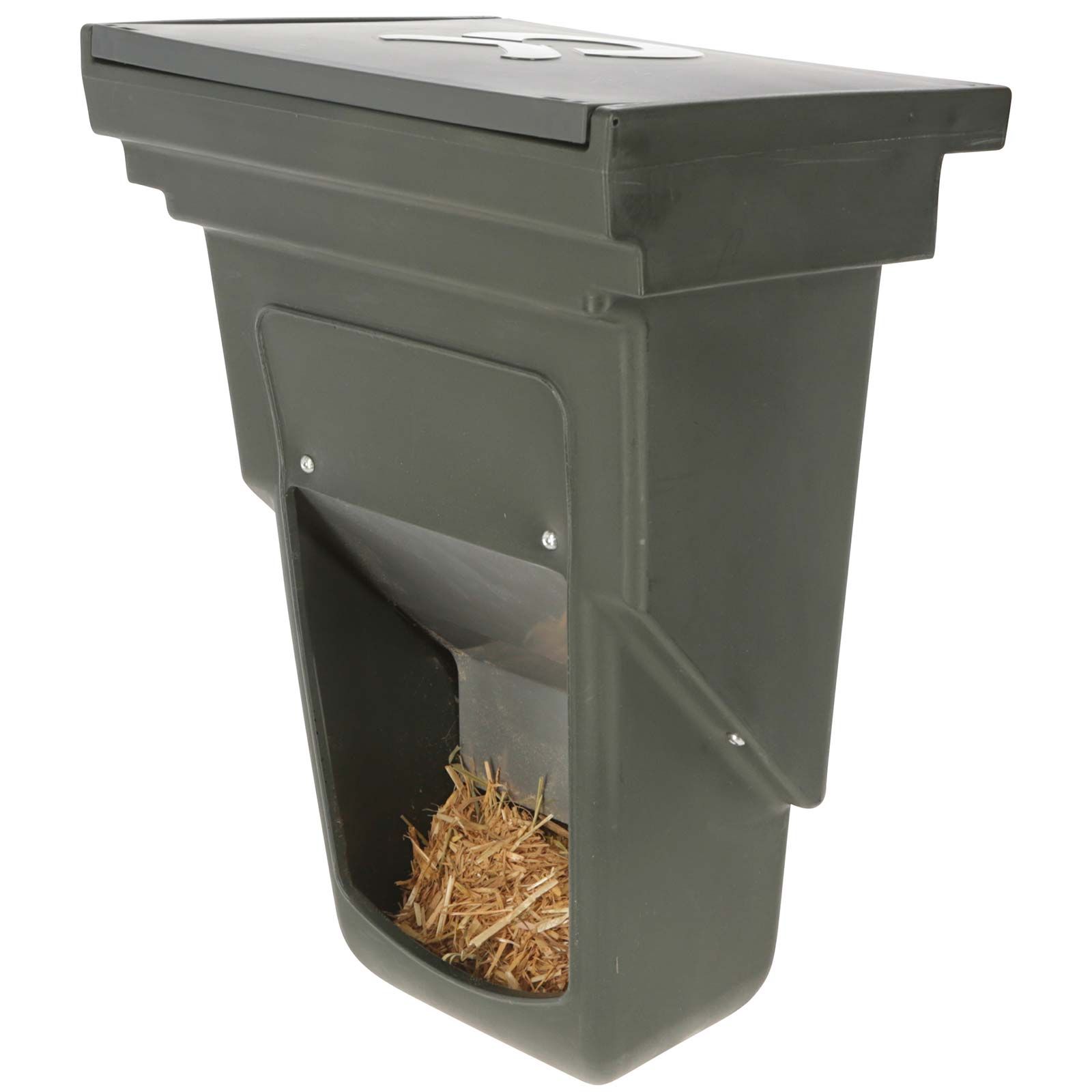 Kerbl Mangeoire Petite pour Clôture de Niche à Veaux, Mangeoire à aliment concentré 13,0 litres