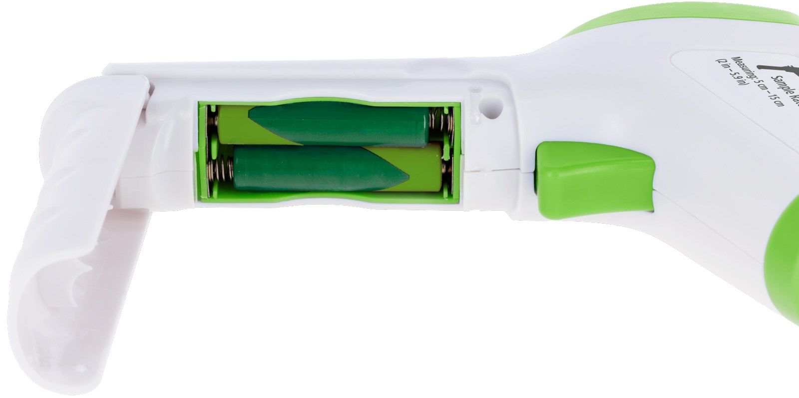 battery, green, two-battery, casing, handheld