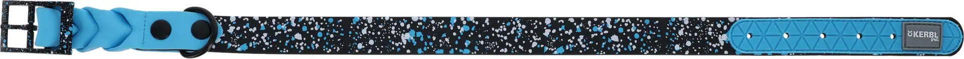Collier pour chien Kerbl Lima, résistant, noir/bleu, 46-55 cm