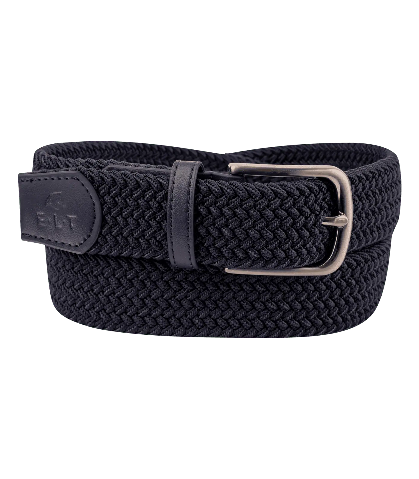 Ceinture extensible ELT Malina, ceinture tressée unisexe, 100% polyester, bleu profond, S/M
