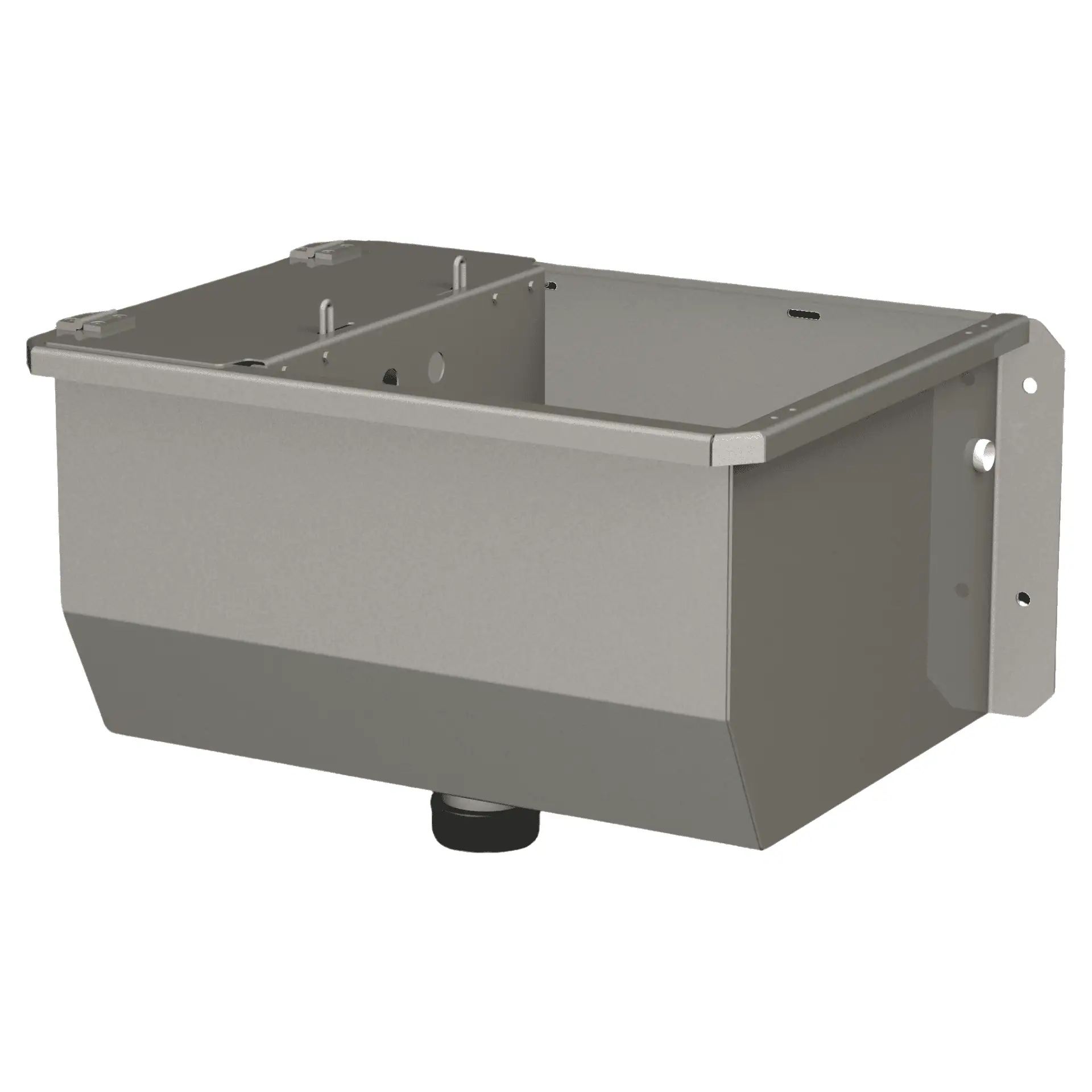 Abreuvoir en acier inoxydable 50 cm avec chauffage 100 W