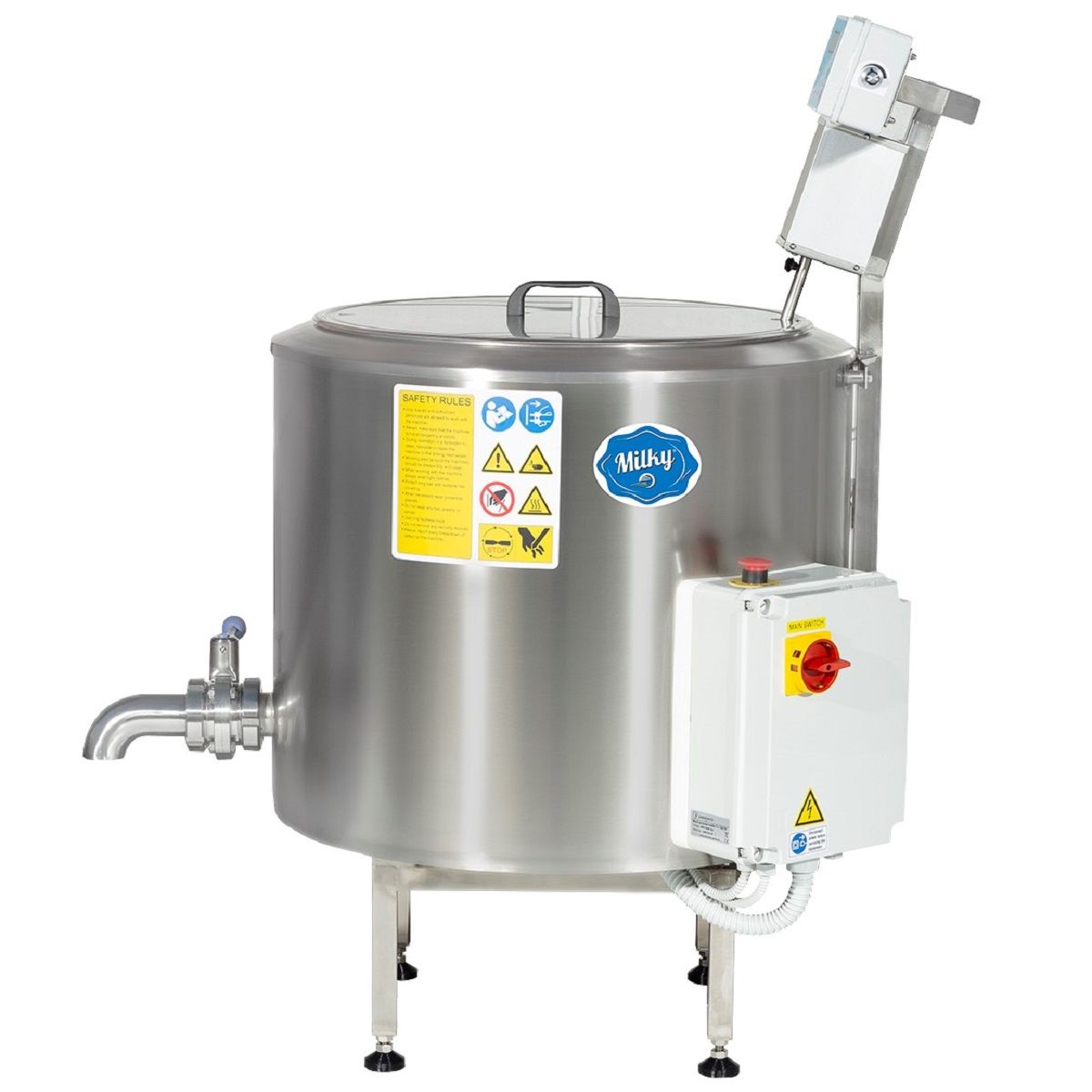 Milky Pasteurisator, Käse- & Joghurtkessel FJ 100 PF, 400V, Vorderansicht