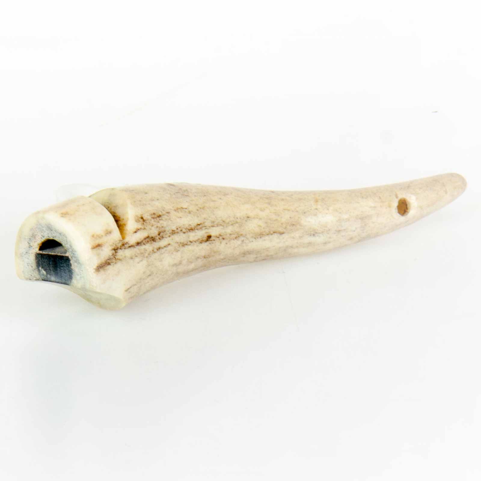 Hundvissla gjord av svensexa horn 8-11 cm