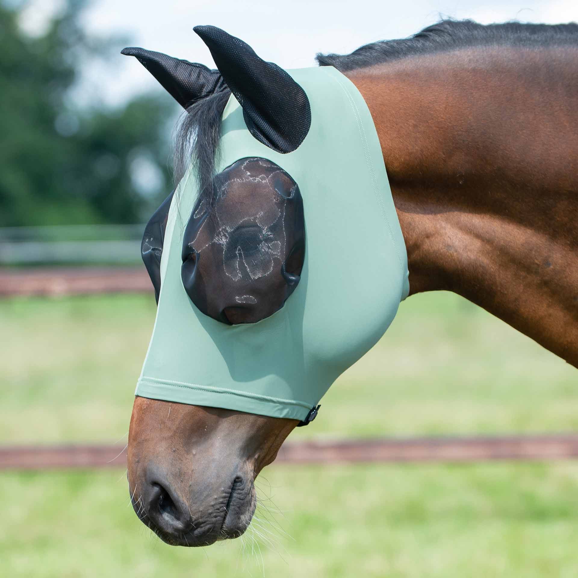 Masque anti-mouches BUSSE TWIN FIT FLEXI, protection yeux/oreilles, FULL olive