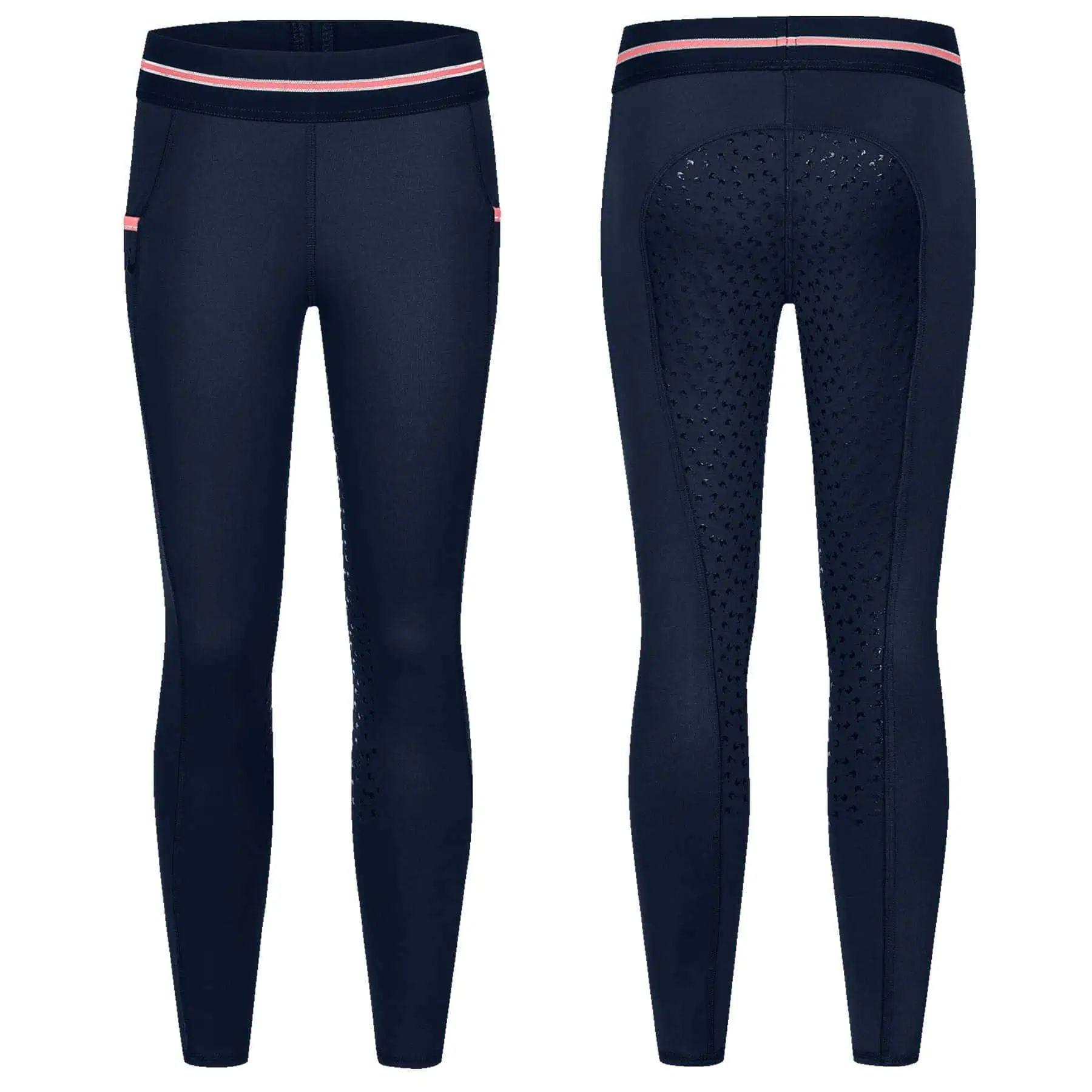 ELT Reitleggings Lucky Leni, Kinder, Silikon-Vollbesatz, Glitzer, 128