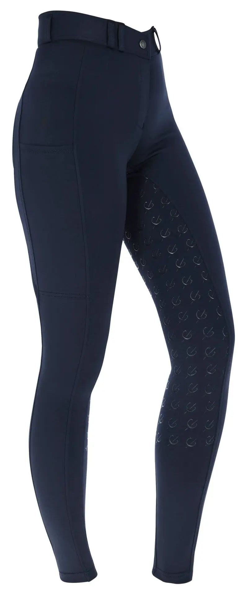 Pantaloni echitație Covalliero ClassicStar damă, șezut integral grip, vedere din față
