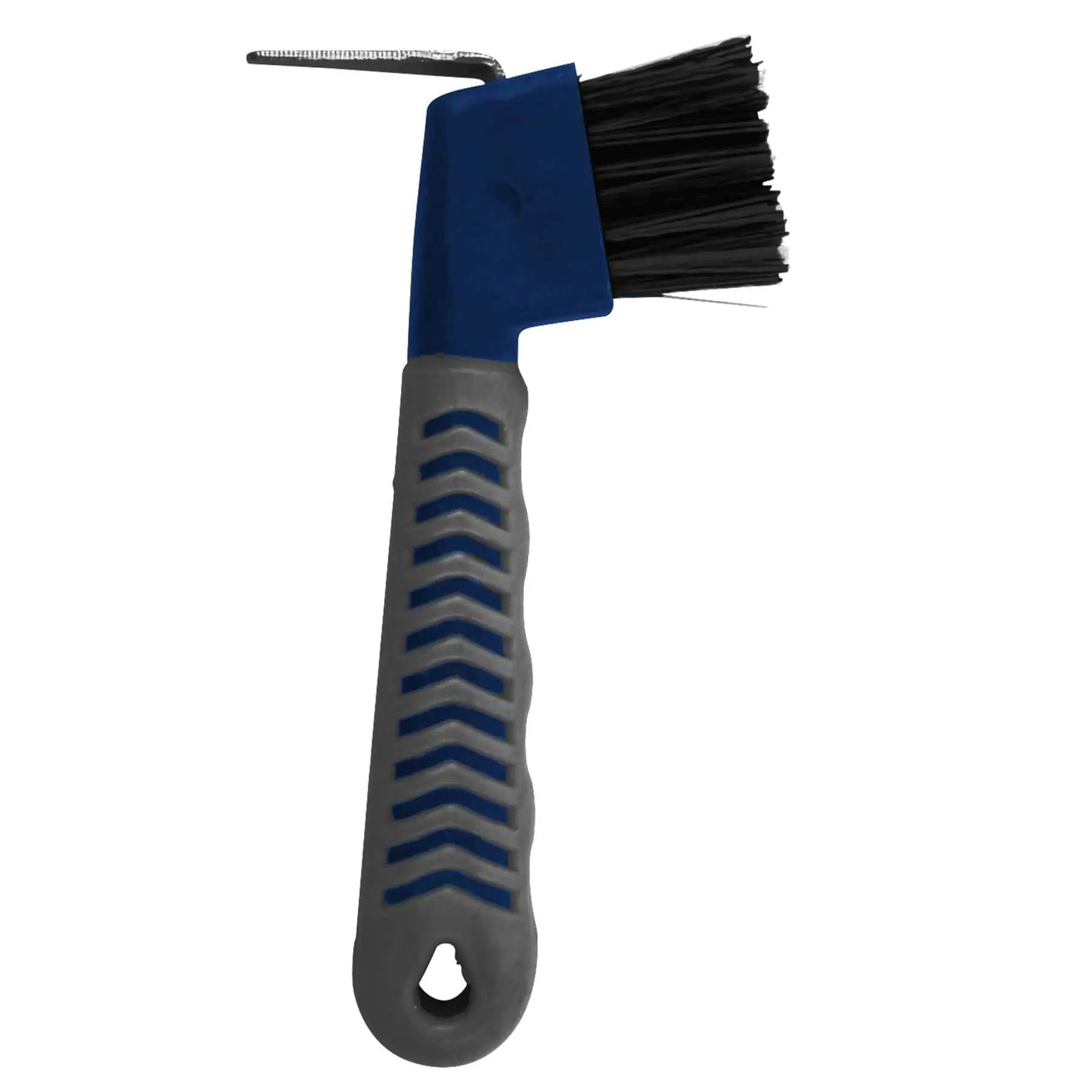Cure-pied Grippy Waldhausen avec brosse, soies rigides, 16 cm, bleu azur/gris