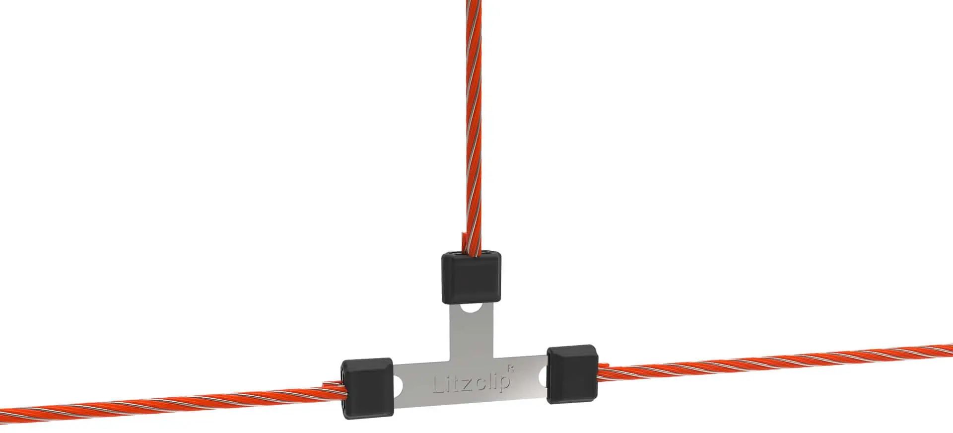 AKO Litzclip Reparaturset Edelstahl, 8-teilig für Weidenetze, im Einsatz