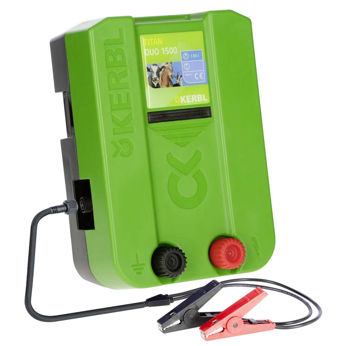 Kerbl TITAN DUO 1500 electric fence energiser 12V / 230V, 1,5 joules