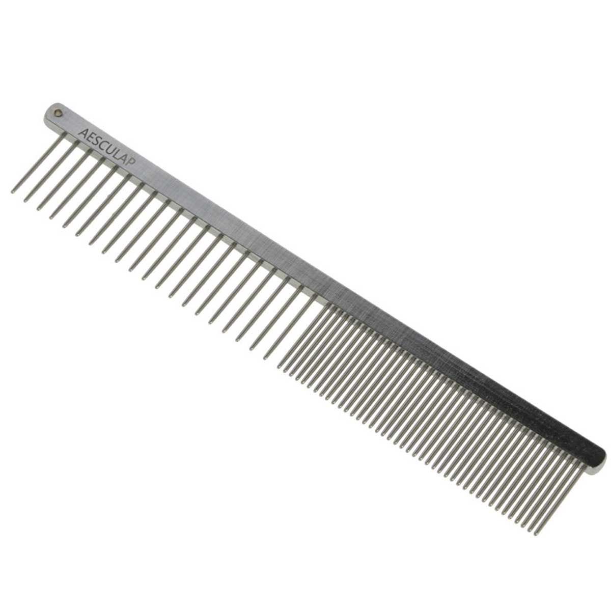 Aesculap Grooming Comb for Dogs & Cats, Stainless Steel Handle