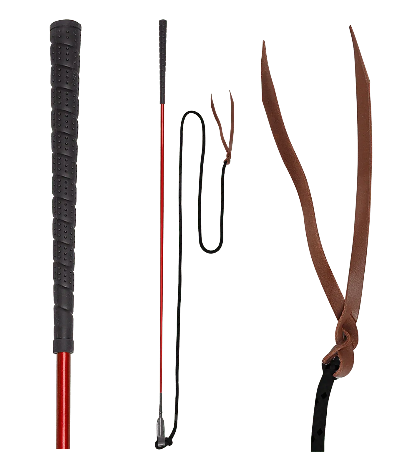 Waldhausen Kontaktstock, rot/schwarz, 100 cm