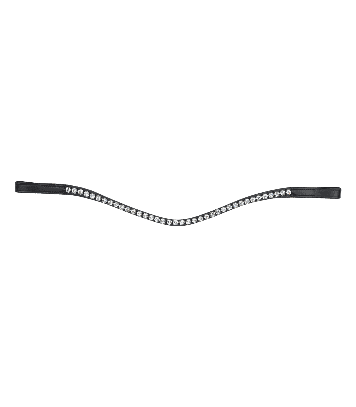 Frontal Waldhausen X-Line Glam, fin et galbé avec strass, noir/argent Full