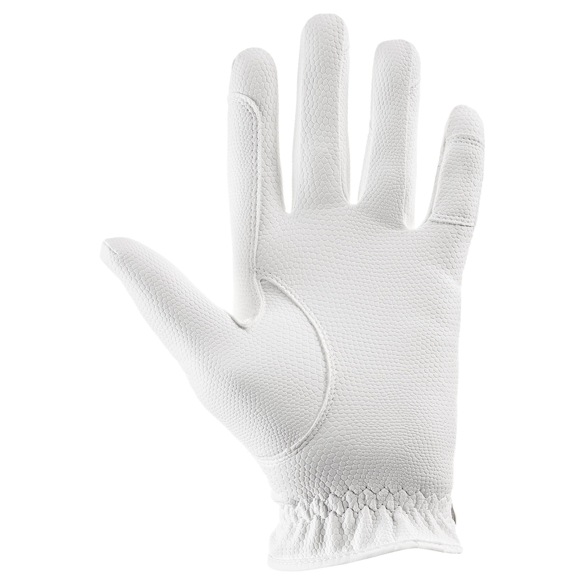 uvex Riding Gloves i-performance 2, grippy & touchscreen-compatible, rear view, held in hand