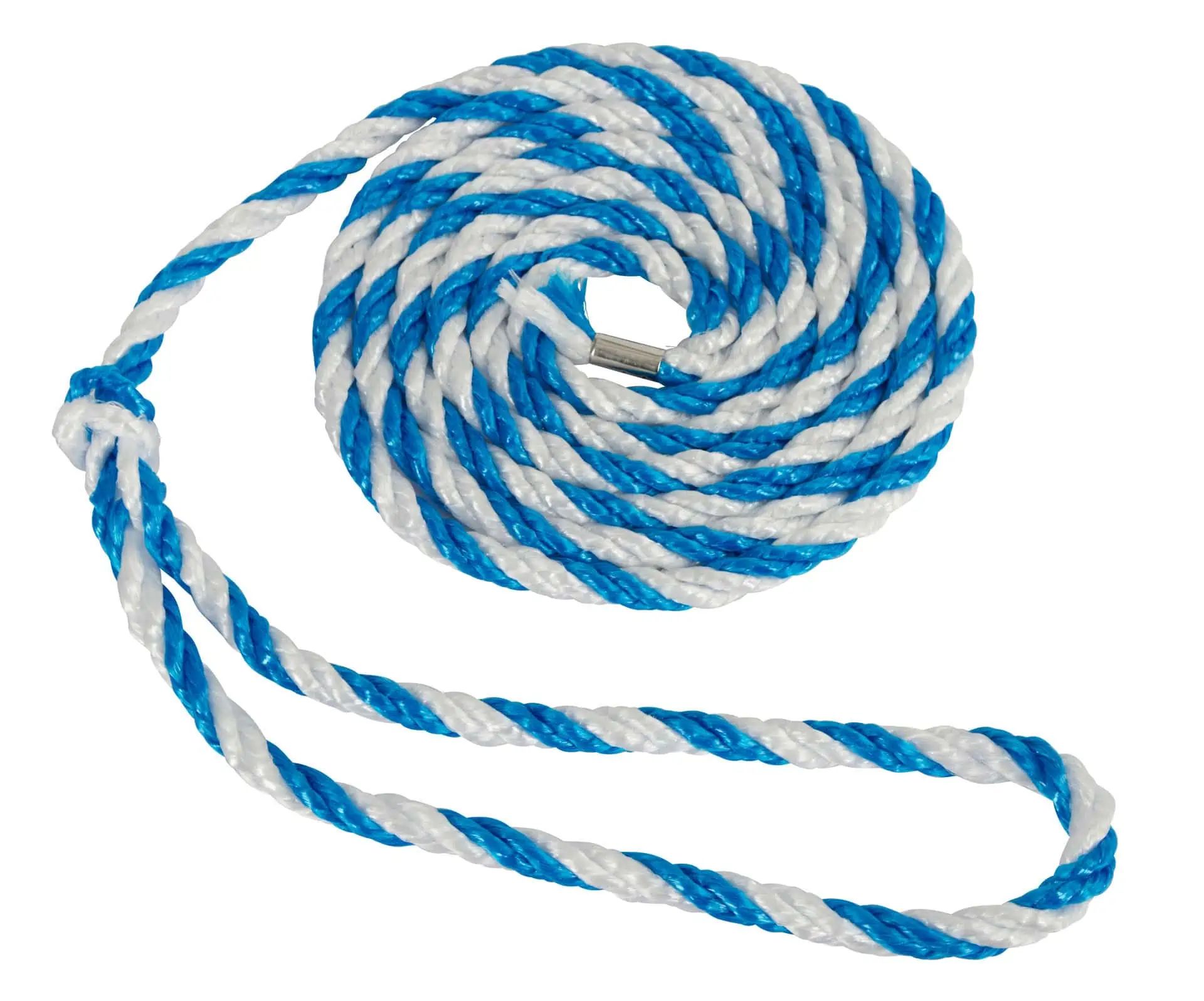 Kerbl Funie de transport animale, bucla mare, albastru-alb, 3,2 m
