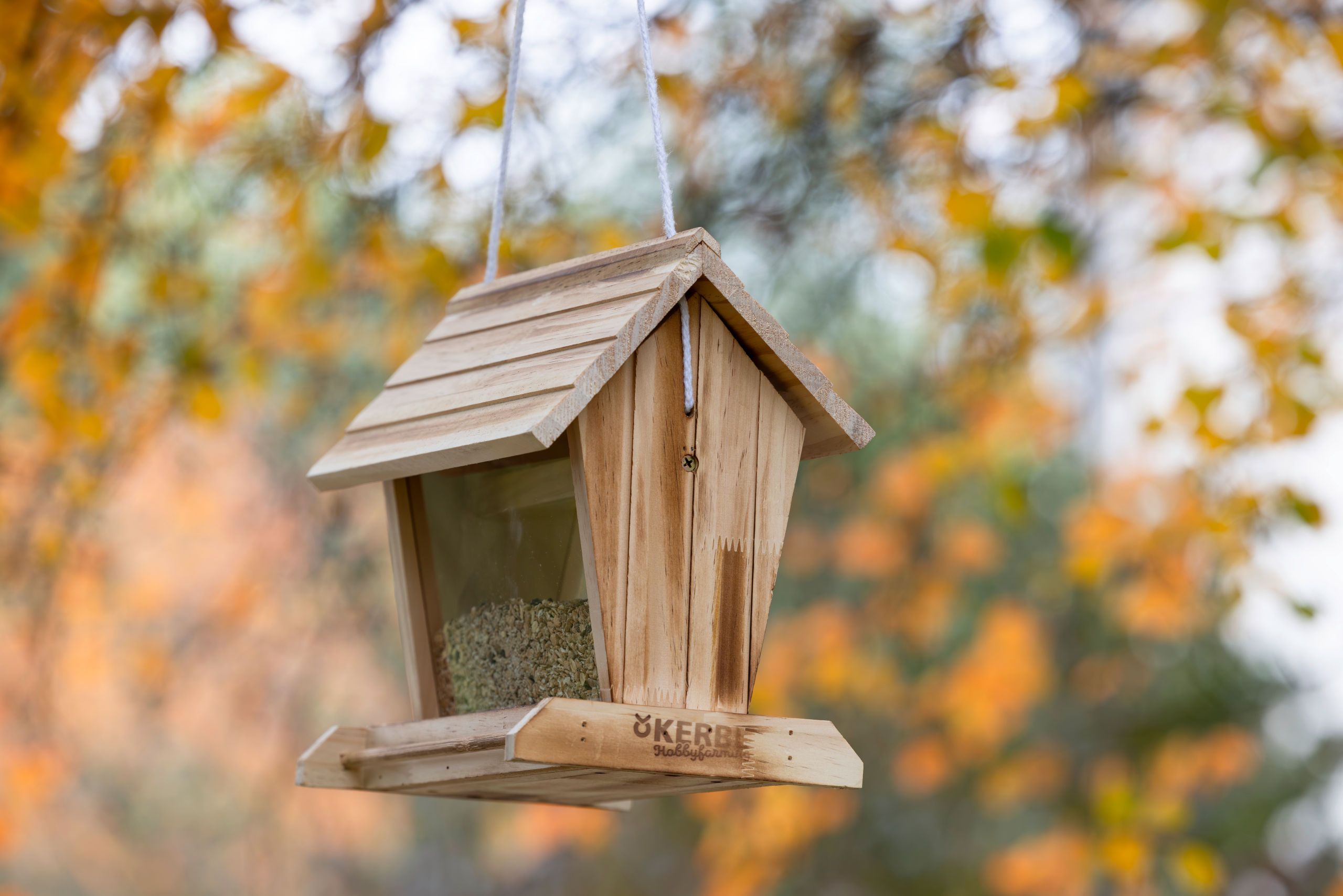 futterhaus, Holz, hängend, Herbst, Gartendekoration