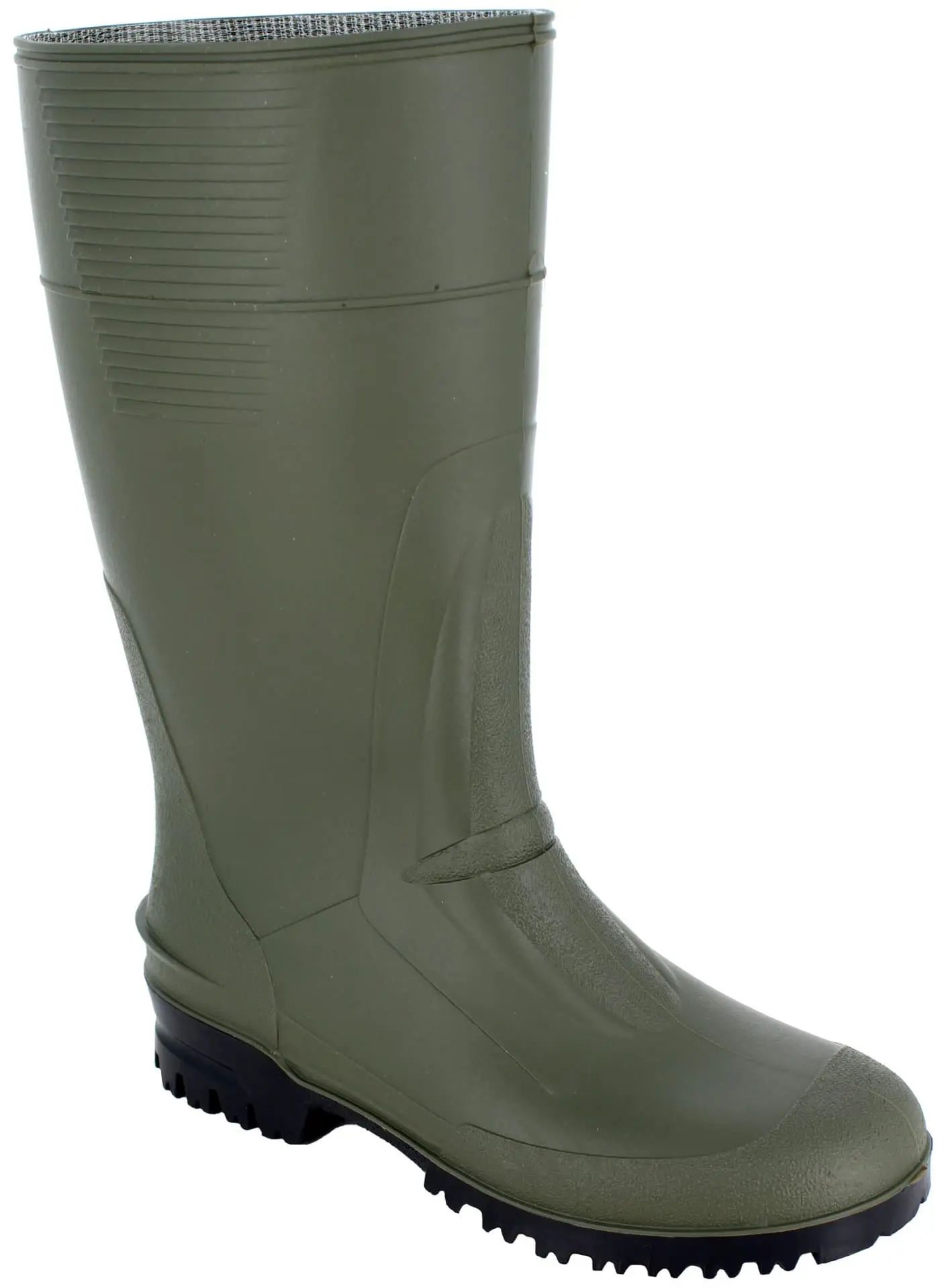 Kerbl PVC Work Boots IDRO HIGH, olive green, high shaft