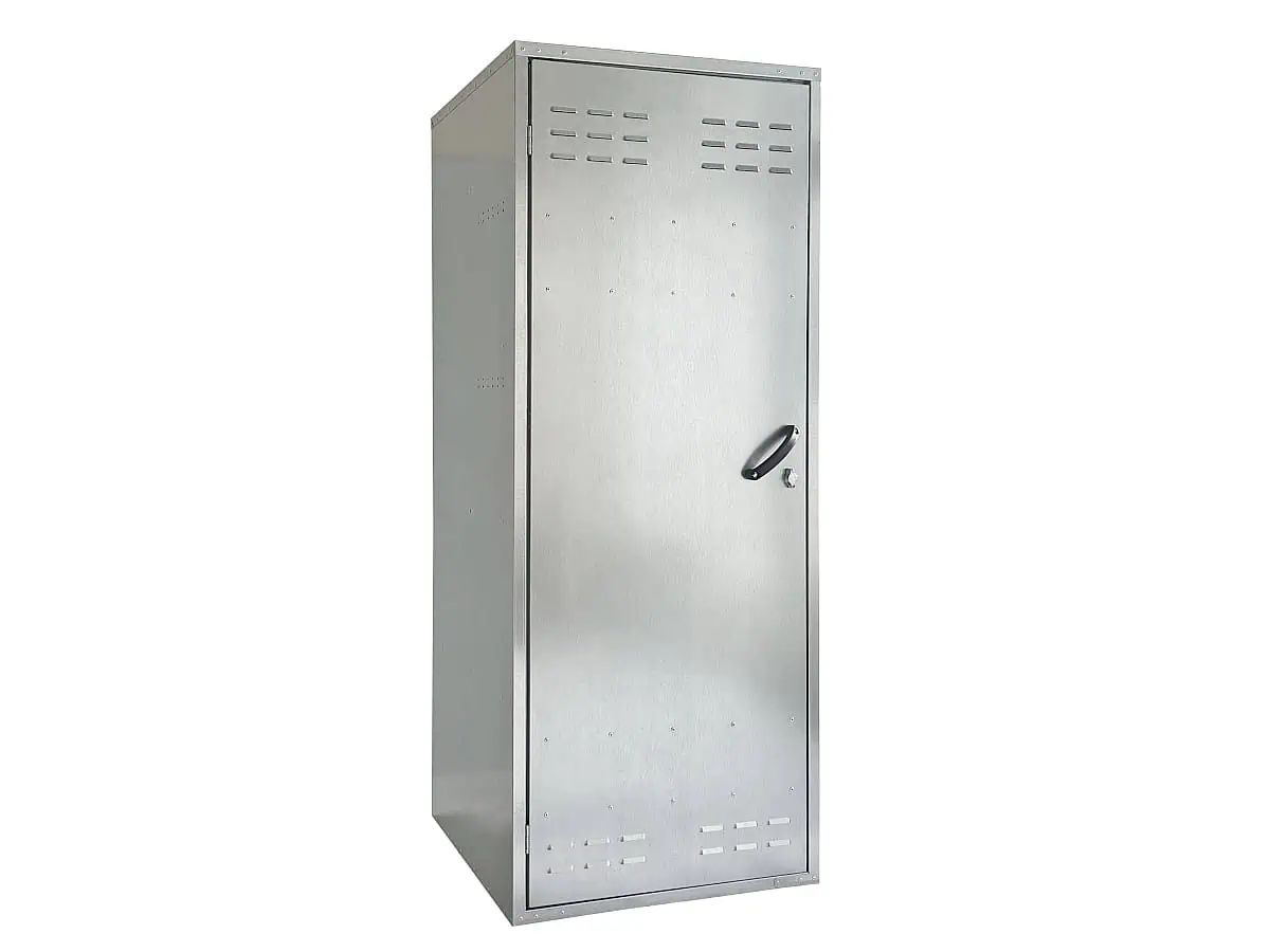 Growi Universalschrank für Reitausrüstung, Sattelkammer-Aufbewahrung, Vorhängeschloss, 190 x 75 x 75 cm