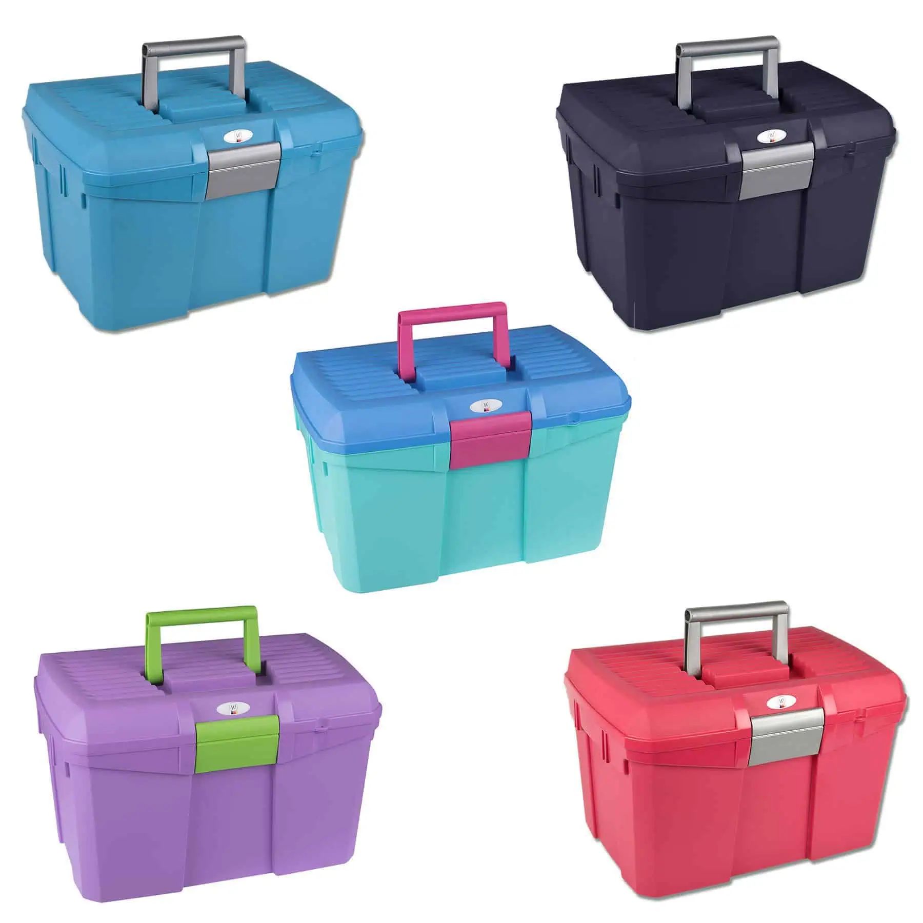 Coffret de pansage Waldhausen verrouillable, rangement robuste, variante de couleur