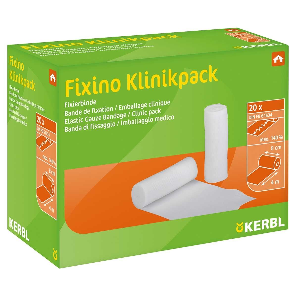 Kerbl Fixino bande de fixation élastique en gaze, soin des onglons, 10 cm, boîte de 20 pièces