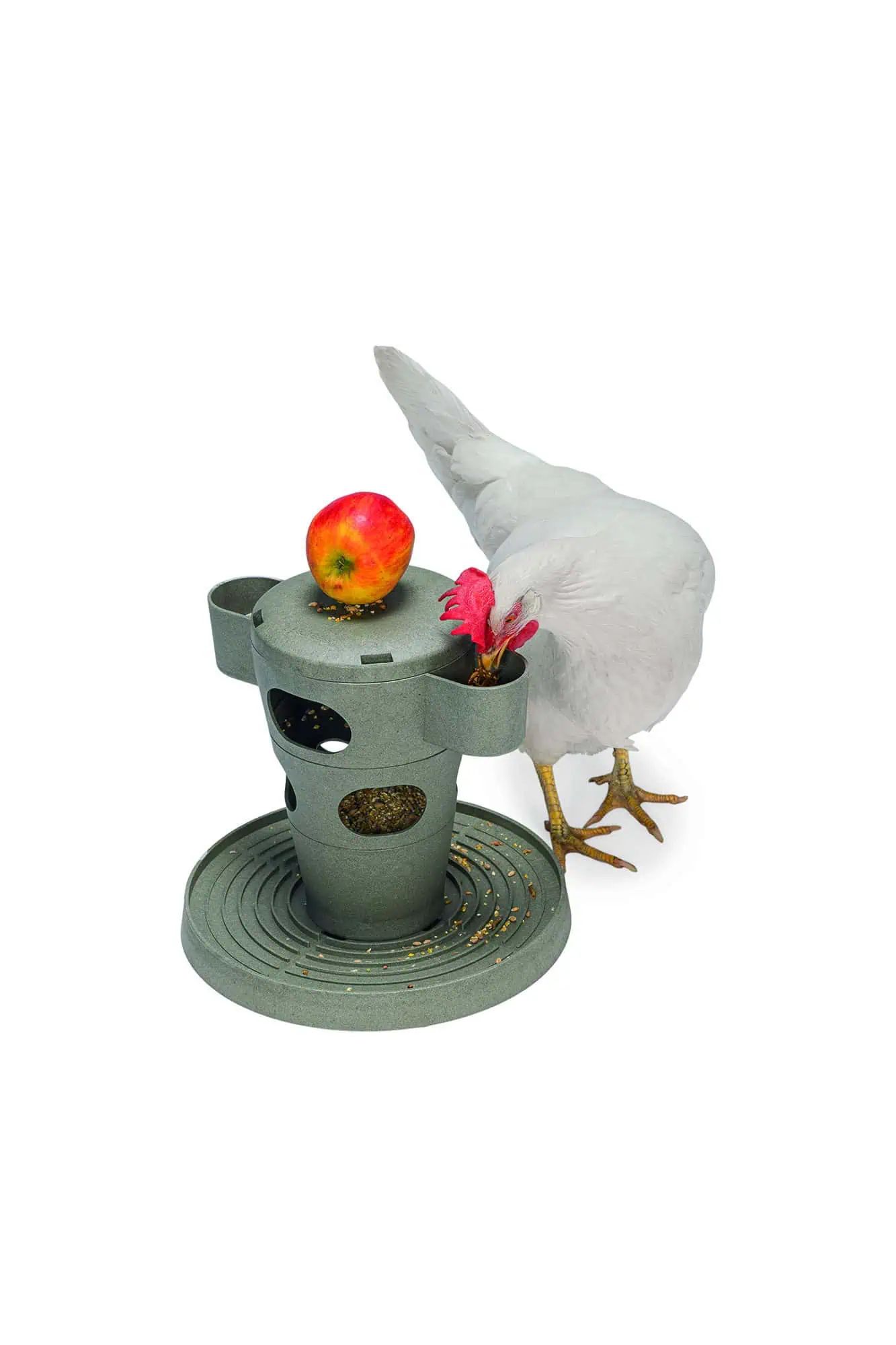 Beeztees Chicken Snack Tower, in use