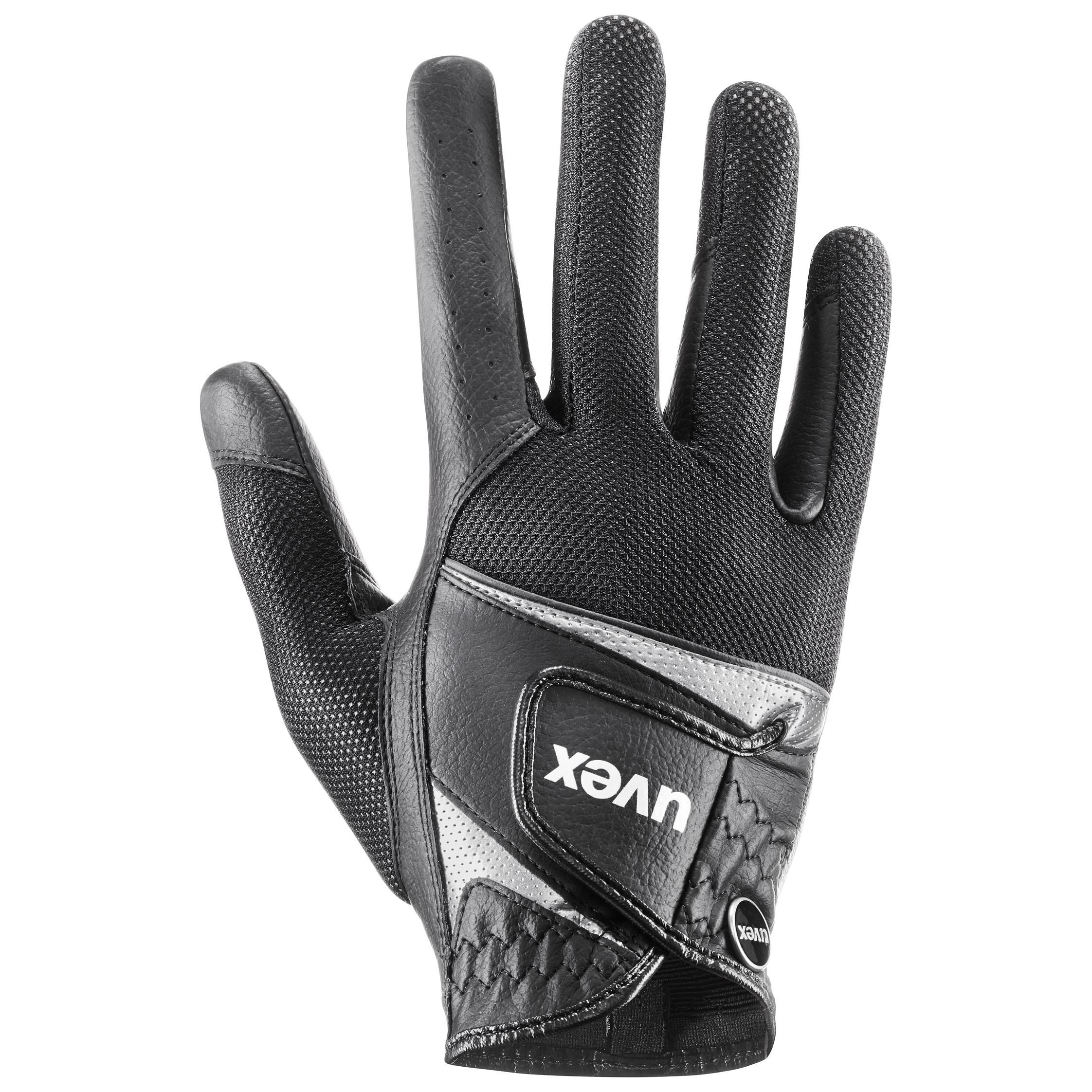 Gants d'équitation uvex sumair black-silver 8.5