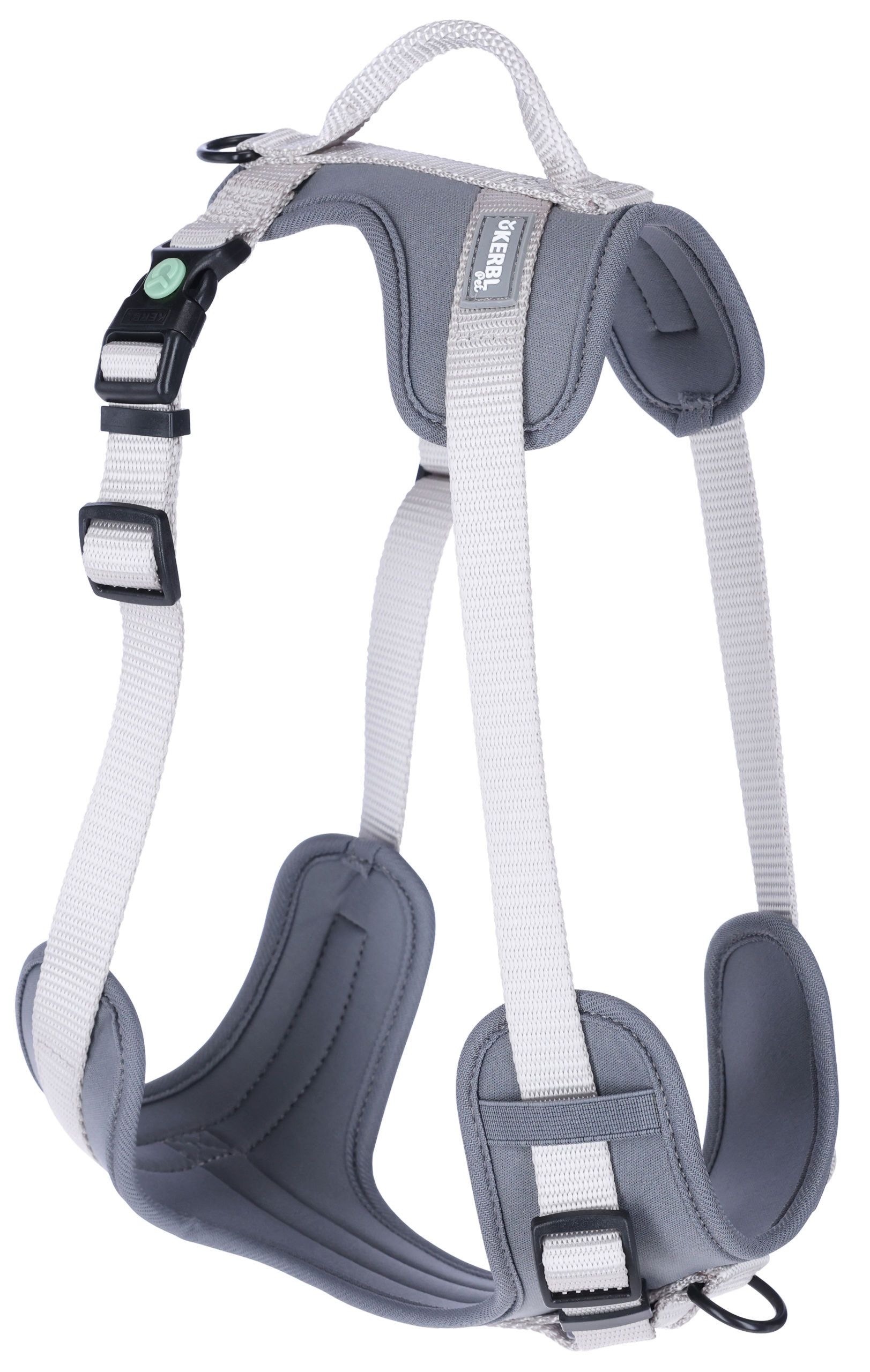 harness, pet, dog, straps, grey