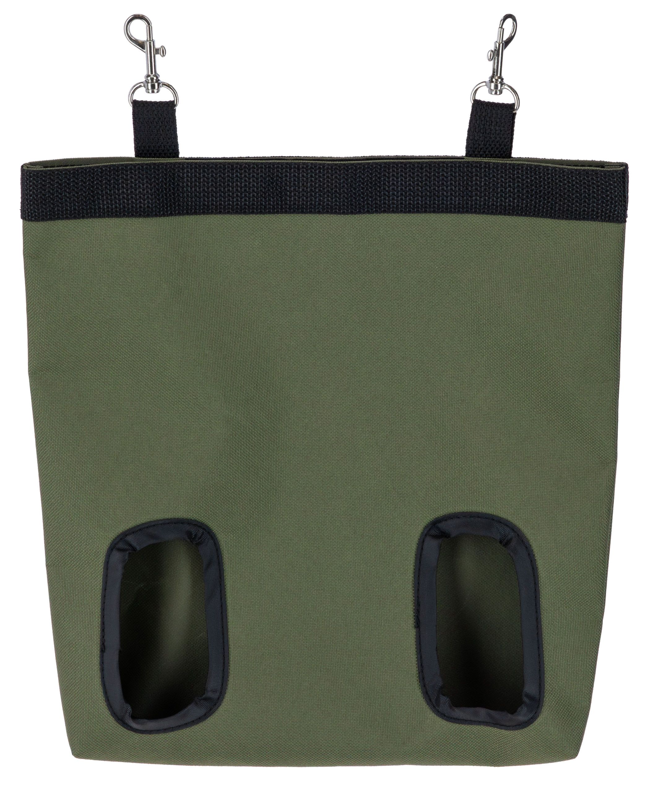 Kerbl Heutasche für Kaninchen und Kleintiere, olive, Rückansicht