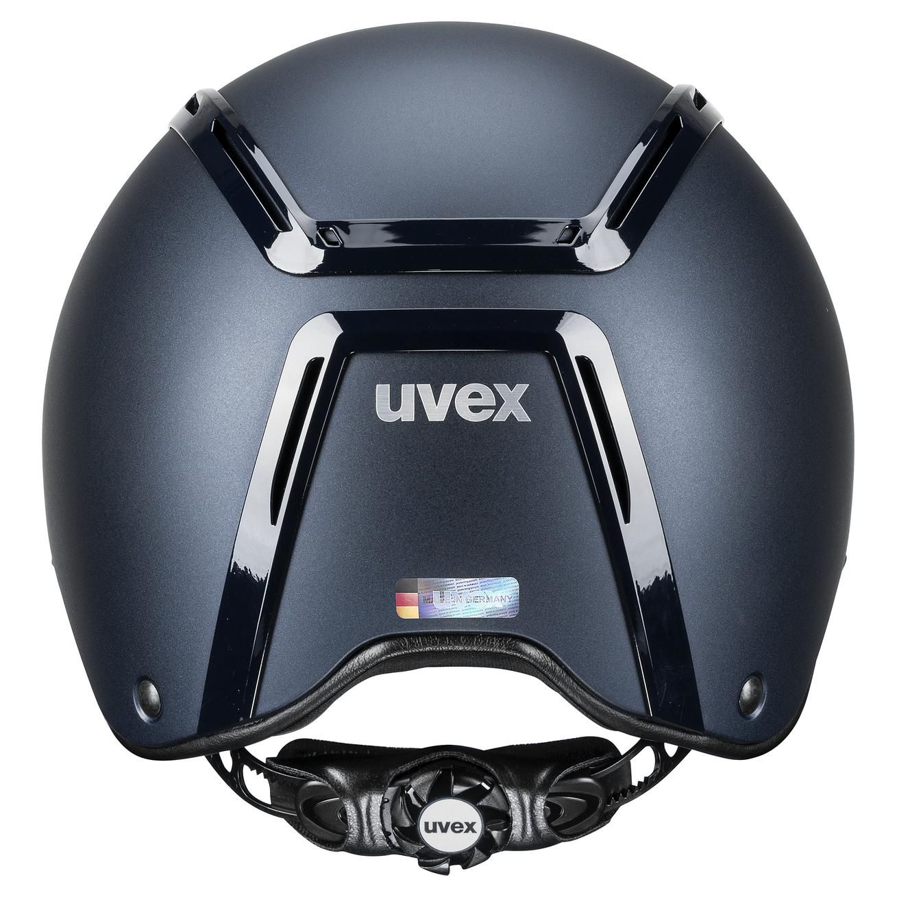 Casque d'équitation uvex exxeed active, aspect mat et cadre laqué, navy M-L (57-59 cm)