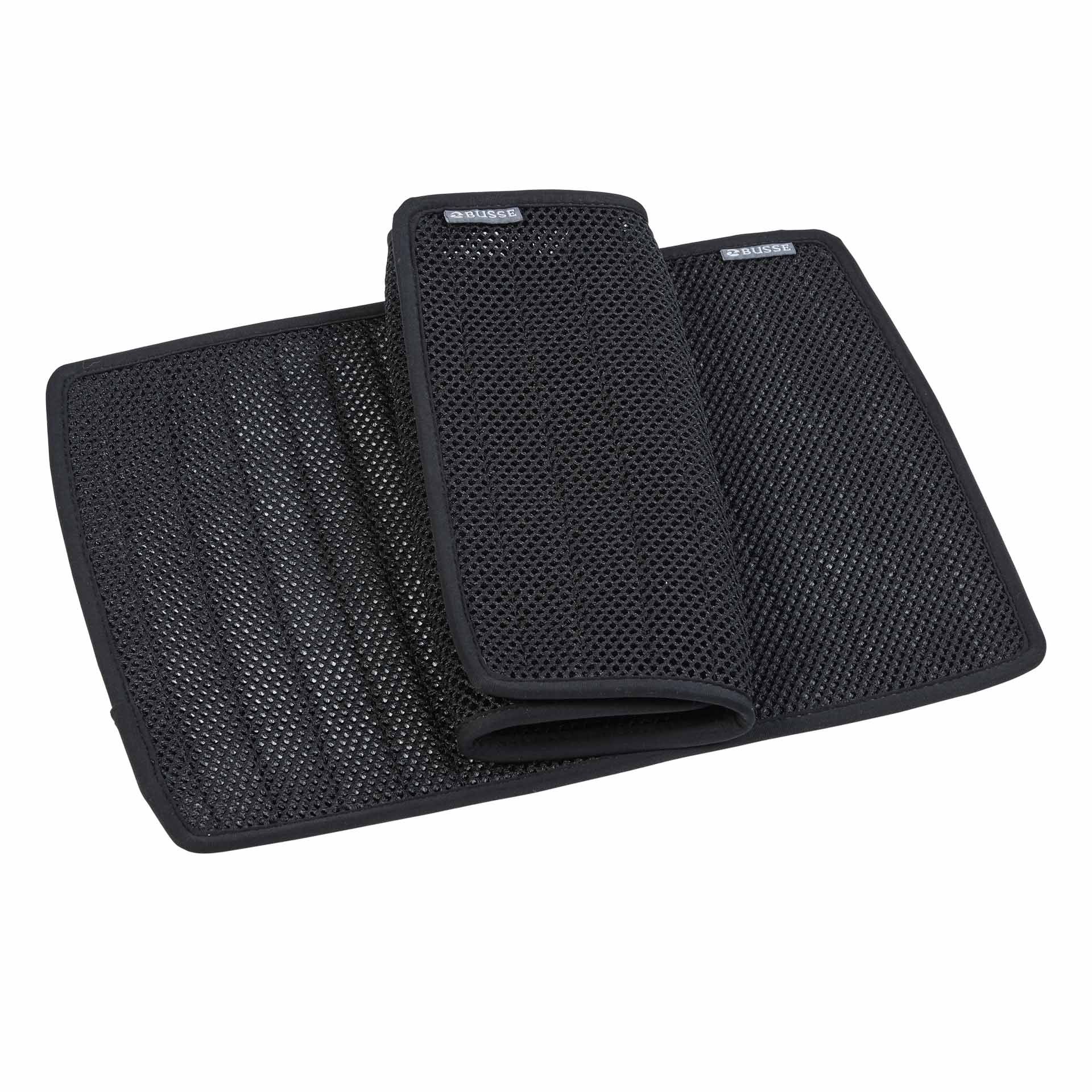 Sous-bandages BUSSE 3D AIR EFFECT, rembourrage respirant pour chevaux, noir 33x45 cm
