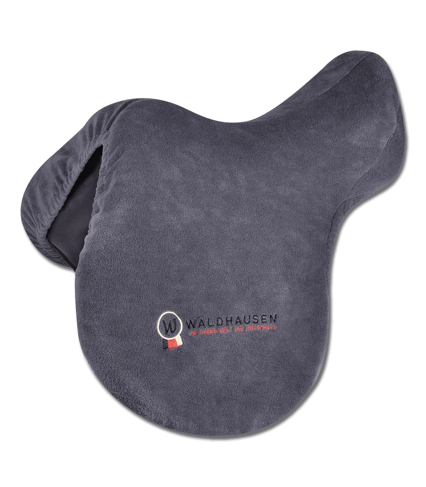 Coprisella Waldhausen in Pile, Grigio, con Ricamo