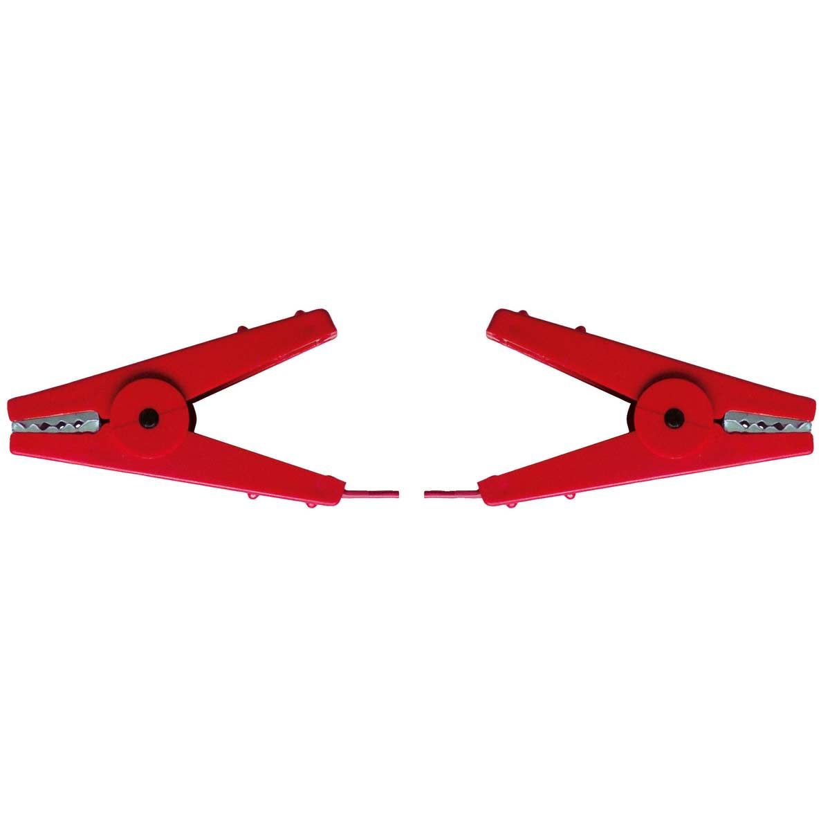 Câble de raccordement clôture avec 2 pinces crocodiles robustes rouge