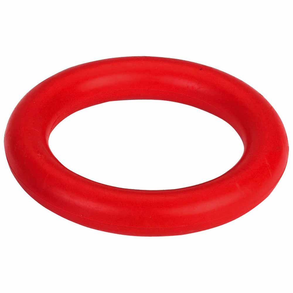 Hundleksaksring massivt gummi 9 cm