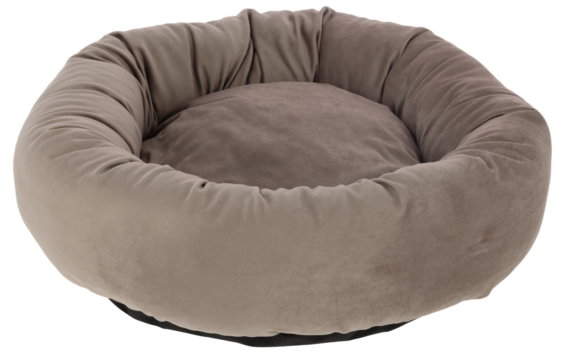 Kerbl Velvet rund kattbädd i mjuk velour, Ø 50 cm