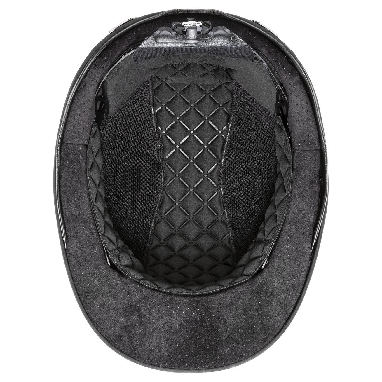 Casco da equitazione uvex exxeed diamond con cristalli Swarovski, dettaglio, mangime
