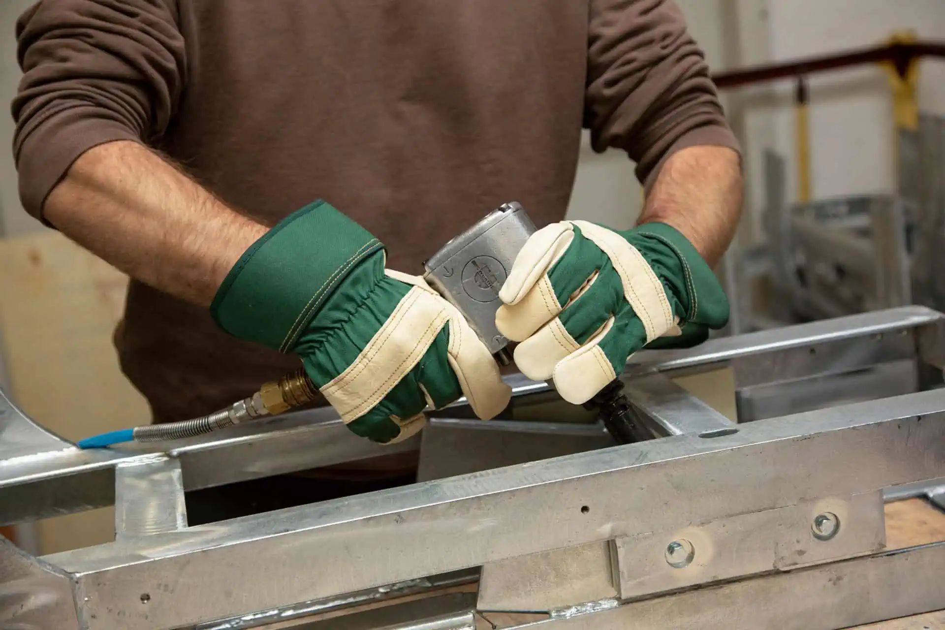 Glove Worker II piele de vacă tăbăcită fără Cr