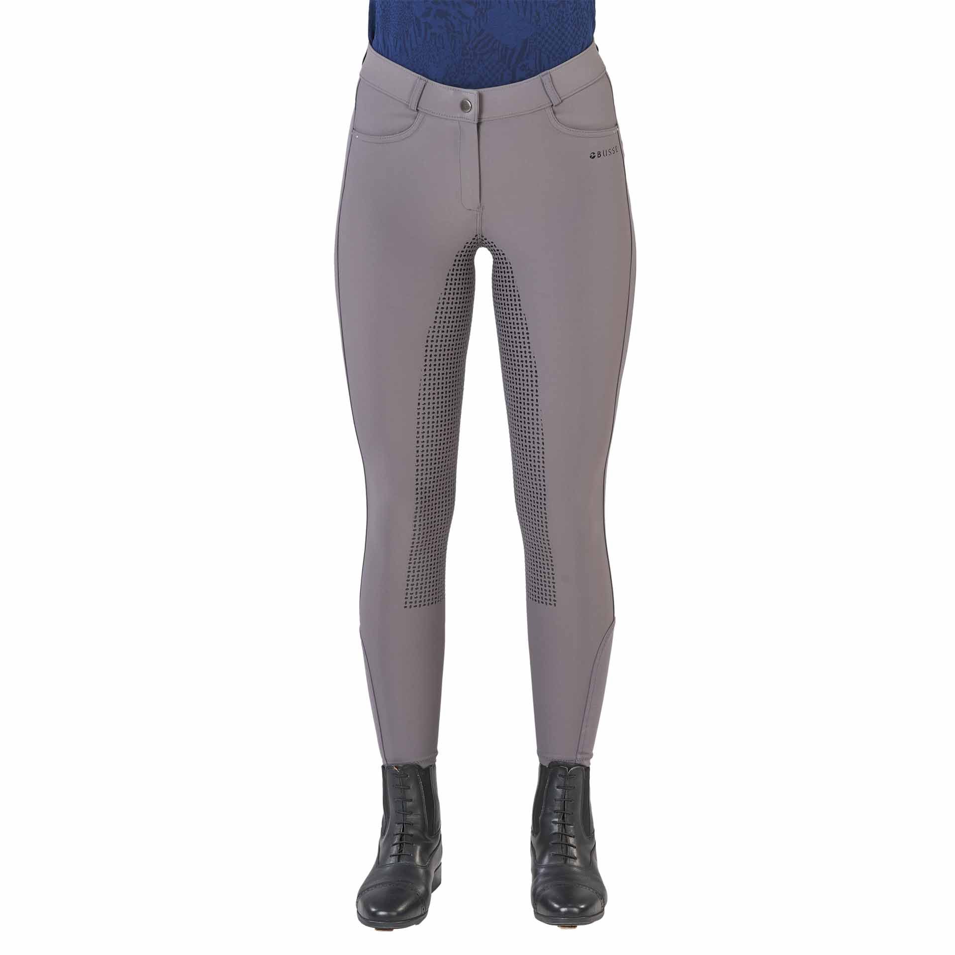 BUSSE Pantaloni de călărie MADEIRA II, grip integral pentru femei, vedere din față