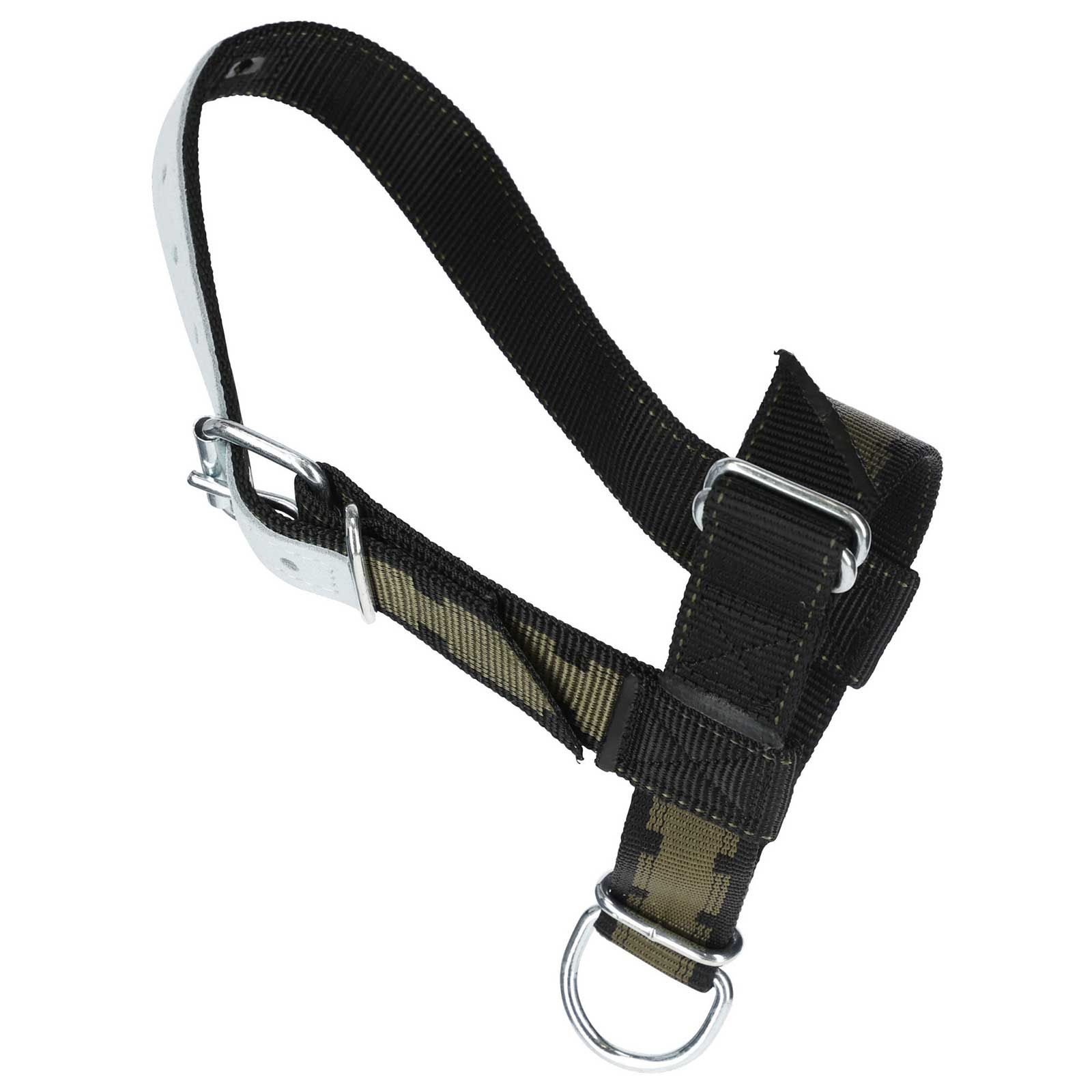 Kerbl Calf Halter Leather-Reinforced with Oval Link and D-Ring