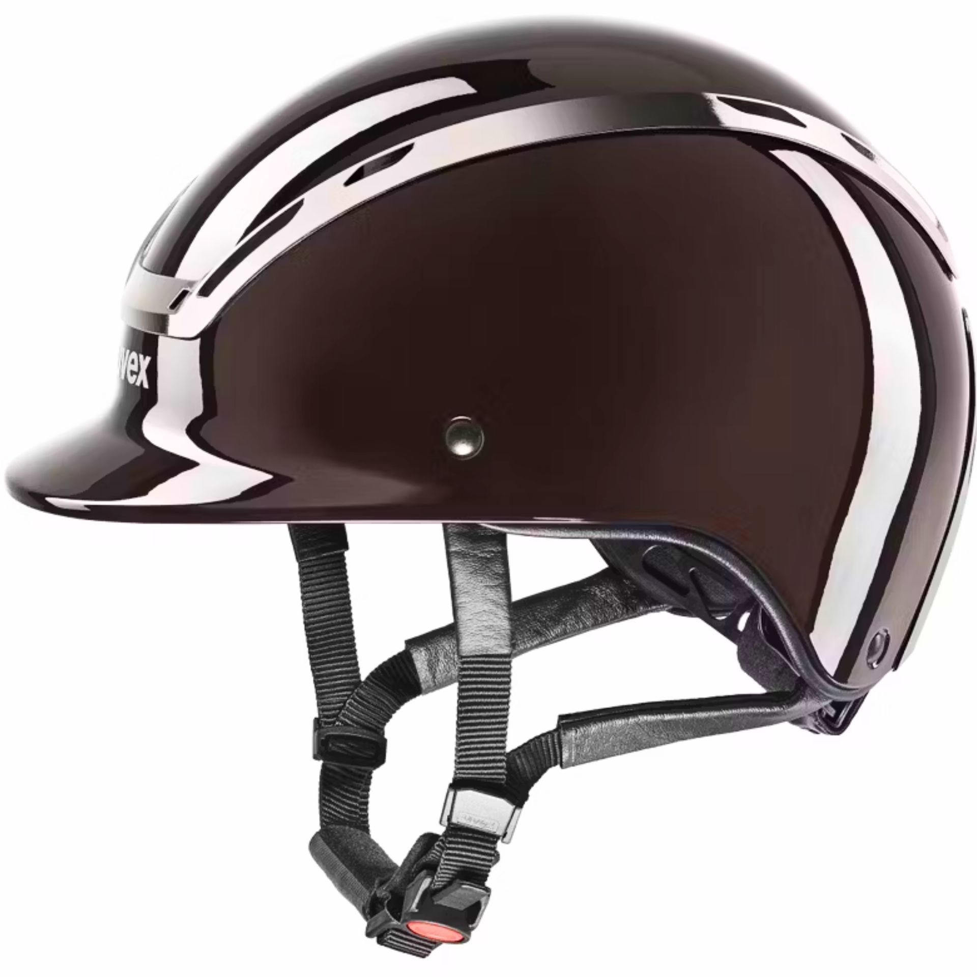 uvex Reithelm exxeed shiny chrome mocca M-L