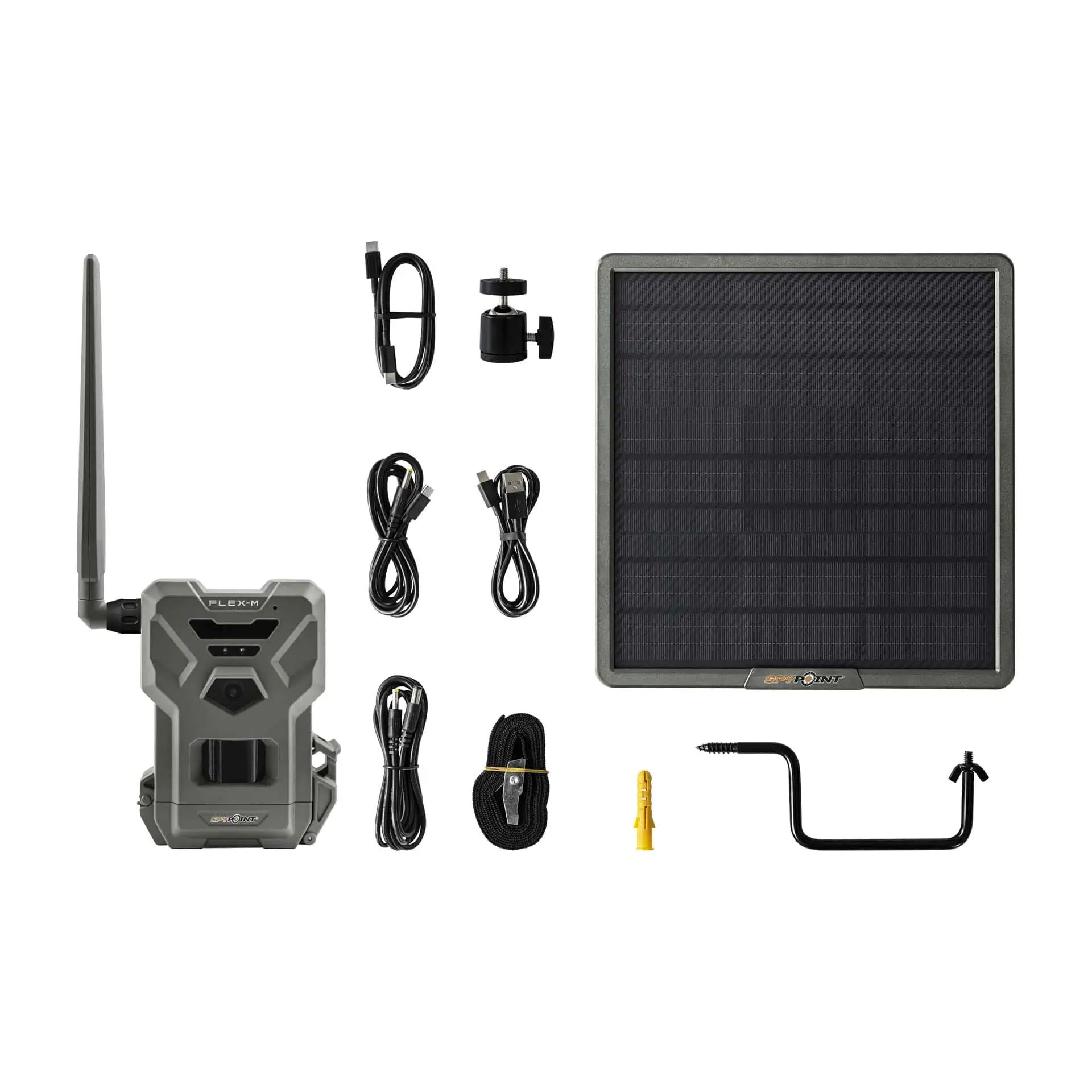 Spypoint Wildkamera Solar Flex-M & Solar-22 Set, 28 MP, Lieferumfang