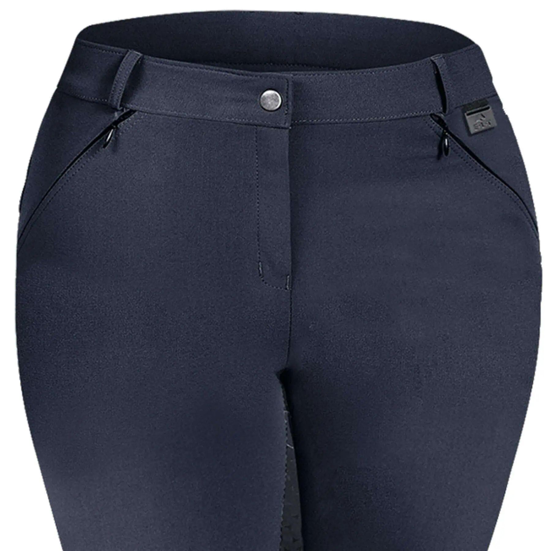 Pantaloni da equitazione ELT Dahlia Silicone, aderenza totale classici, vista frontale