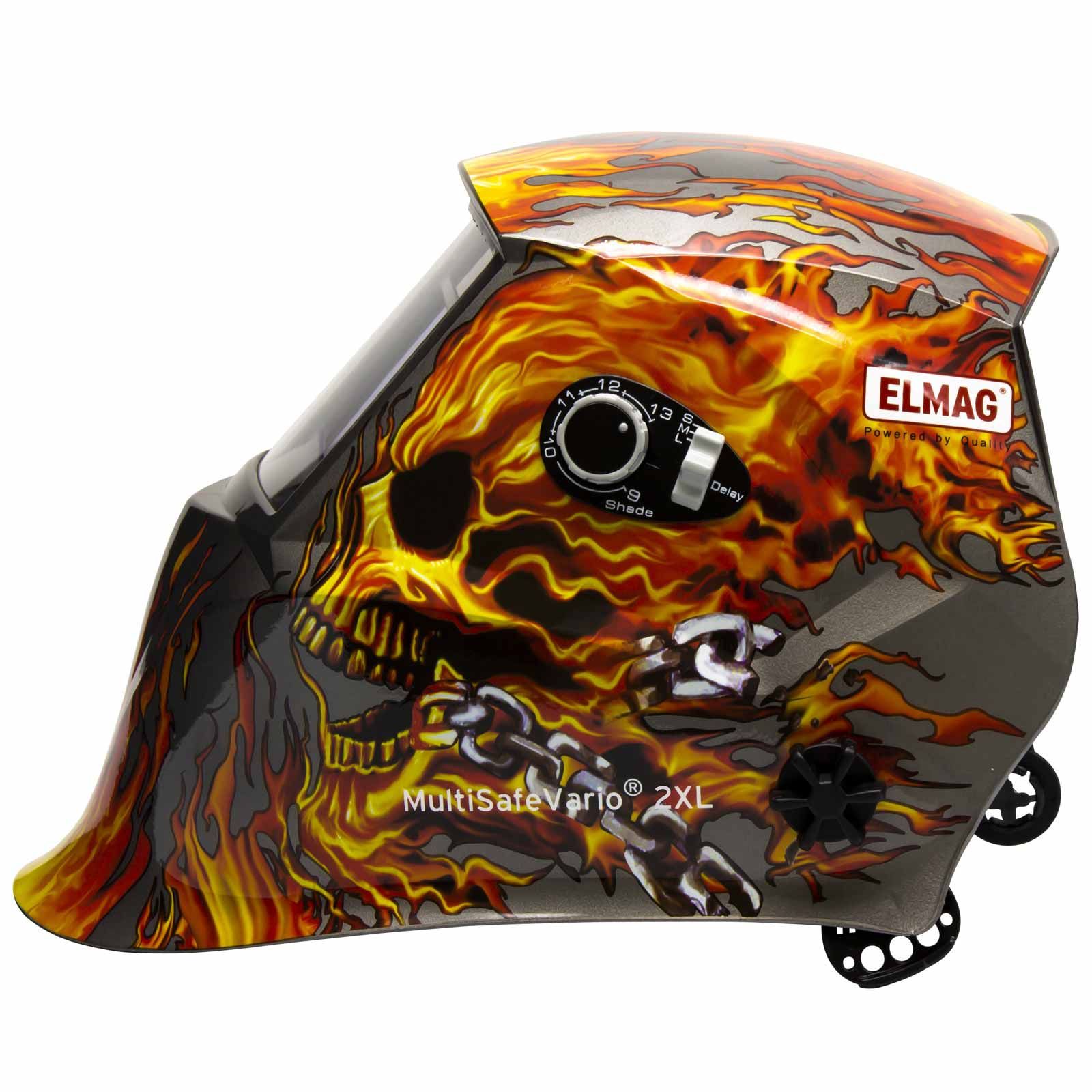 Elmag casco per saldatura autoscurante FLAME, vista laterale