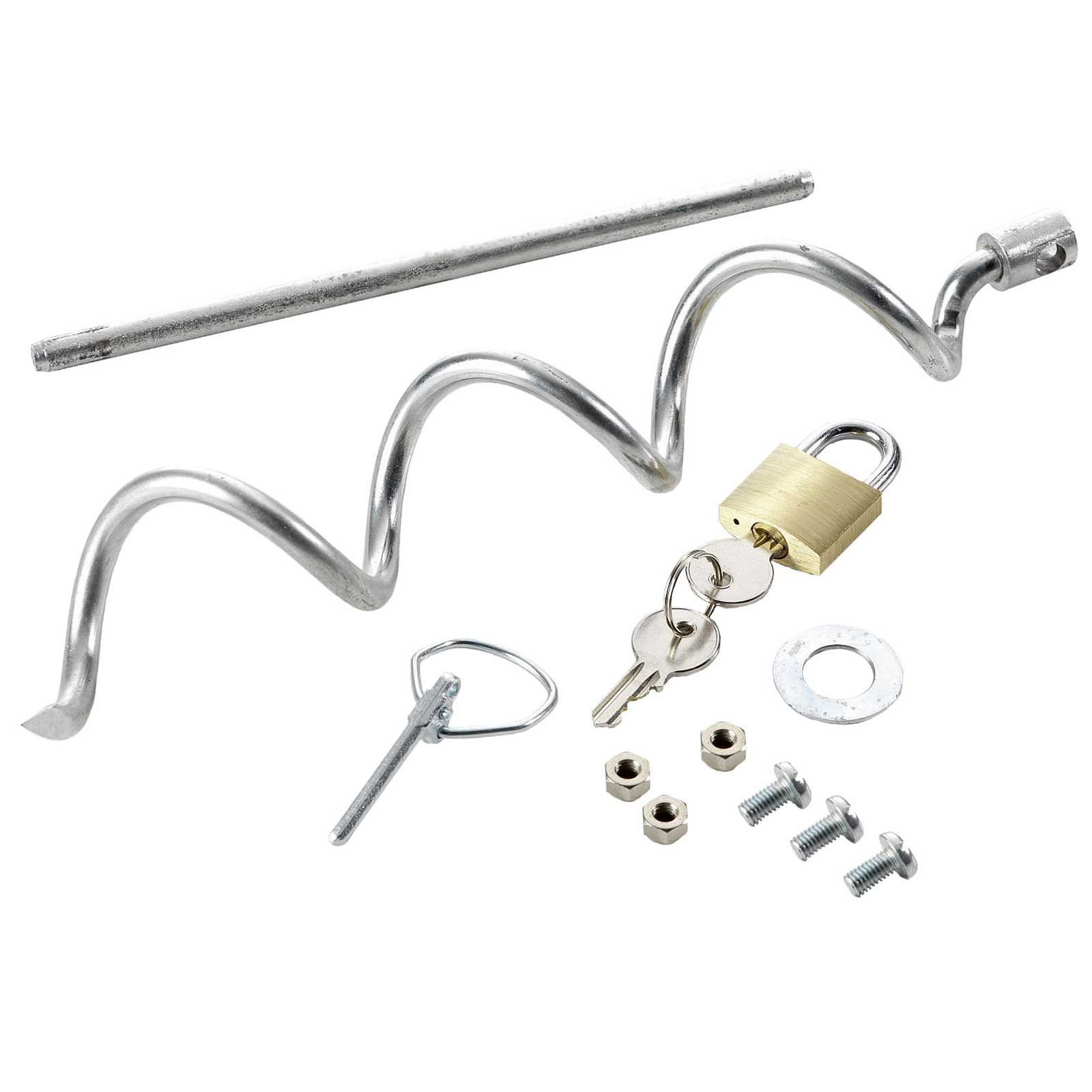 Anti-theft-set for metal box
