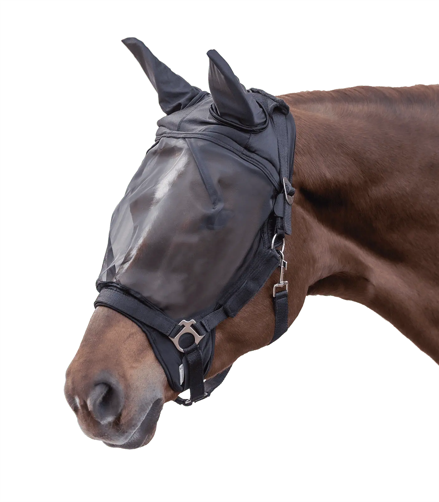 Waldhausen Fliegenmaske Premium, mit Ohrenschutz, schwarz, FULL