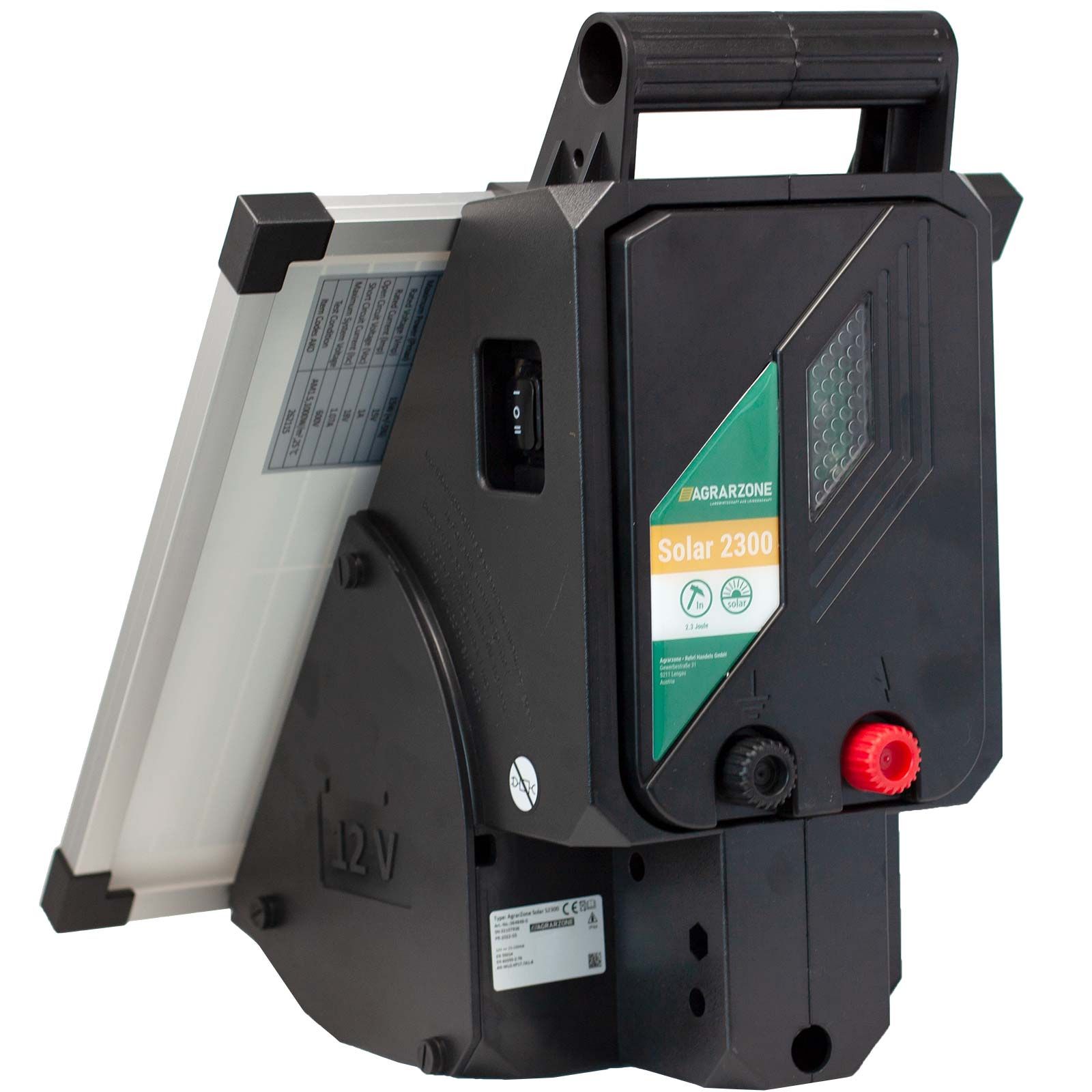 Agrarzone Elstängsel Solar 2300 12V, 15 Watt, 2.30 Joule