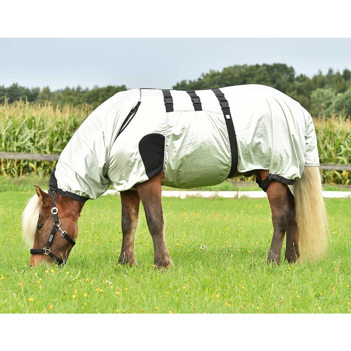 BUSSE Couverture anti-eczéma STRONG pour chevaux atteints de dermite estivale, anthracite 135 cm