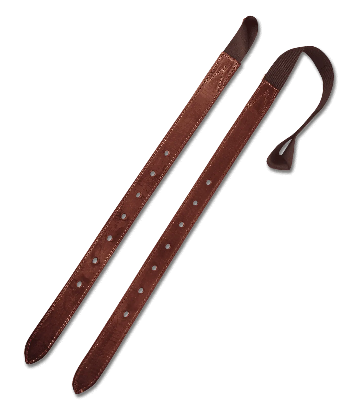 WINTEC Sanglons Quick-Change en Cuir Y, pour Selle, sans Couture, marron