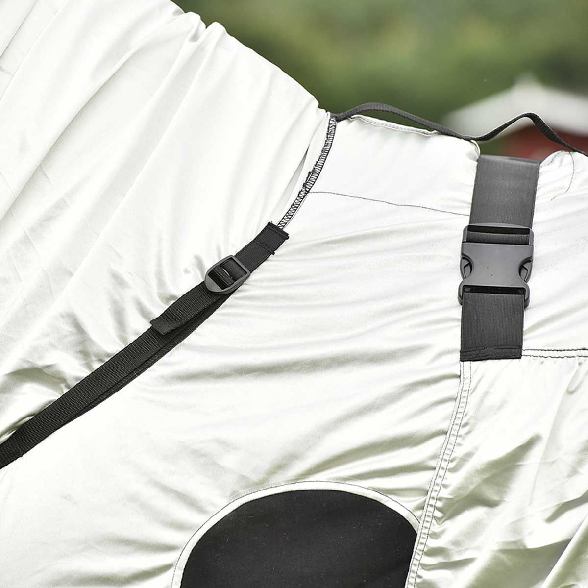 BUSSE Ekcéma takaró STRONG lovaknak nyári viszketés ellen, ezüst 85