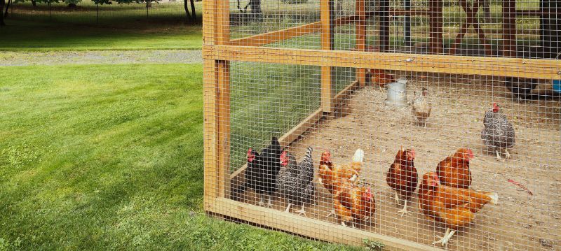 Enclos à poules