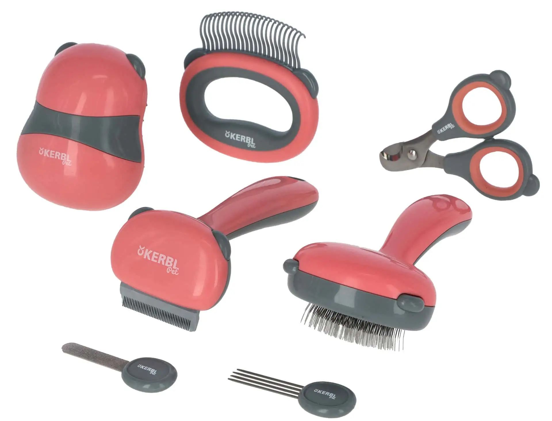 Kerbl Katzen Grooming Set 7-teilig, Fell- & Krallenpflege, Set